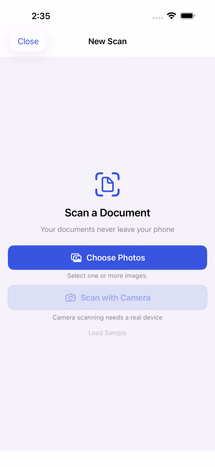 Import a document